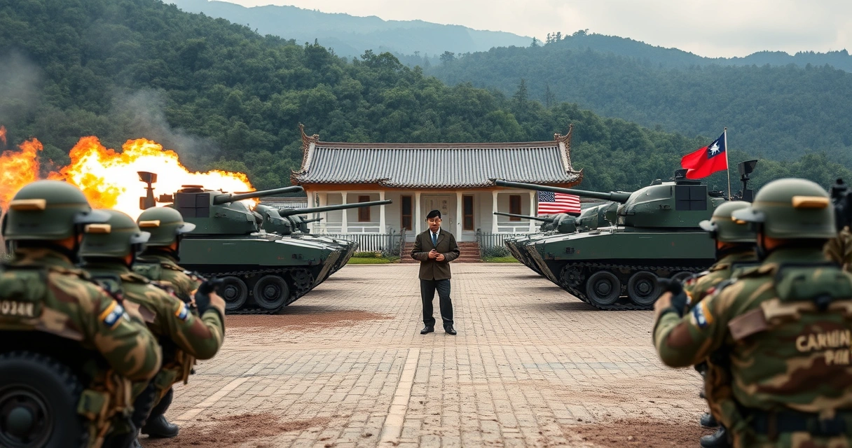 Taiwan Realiza Exercícios de Fogo com Tanques Americanos sob Olhar do Presidente Amid Tensão com a China
