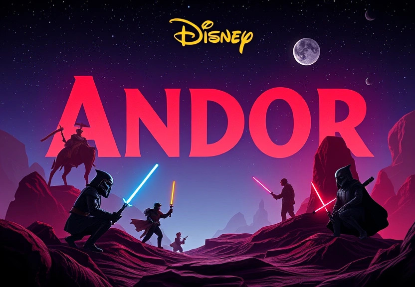 Representação visual de Disney lança fanzine rebelde de 'Andor' para conquistar o Emmy com estilo