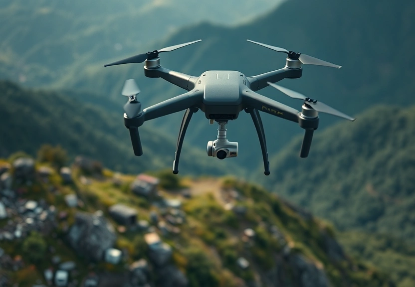 Representação visual de Drone com IA localiza restos de montanhista desaparecido após 10 meses de buscas