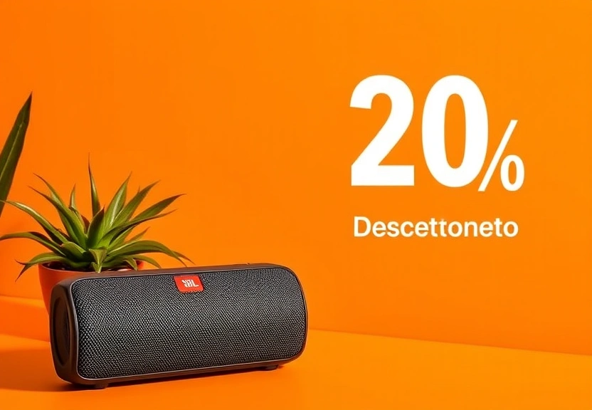 Representação visual de Aproveite o Verão com 20% de Desconto no Melhor Alto-falante Bluetooth JBL Flip 7