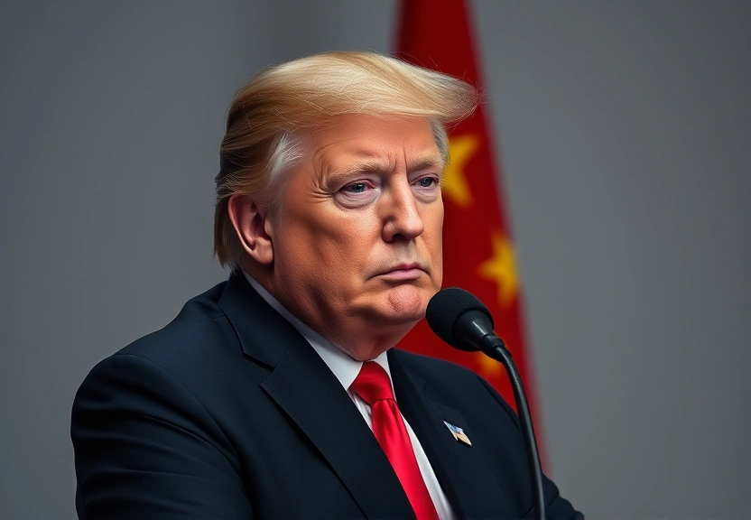 Representação visual de Trump exige que Europa cesse financiamento a Putin e pressione China