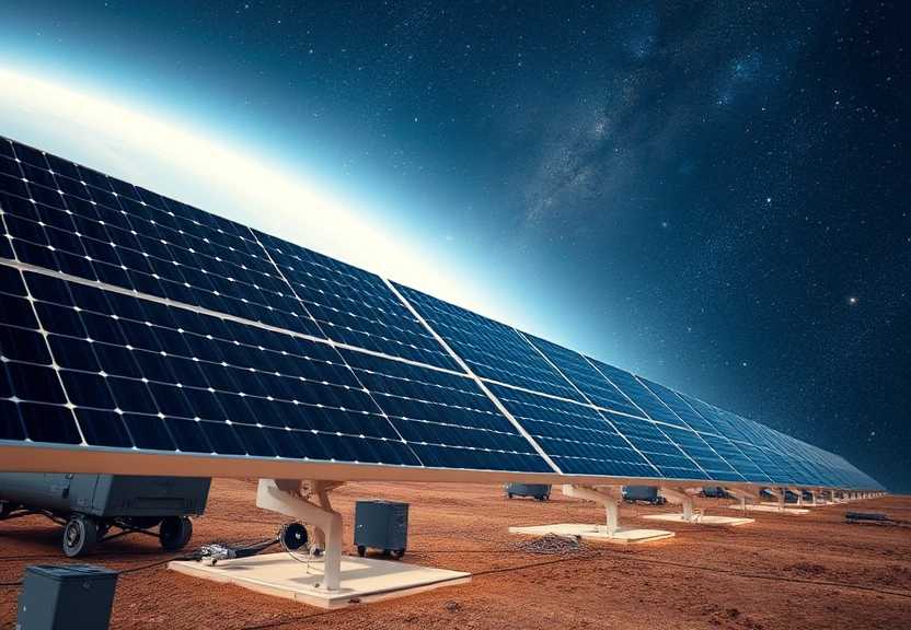 Representação visual de Revolução Espacial: Como Satélites de Energia Solar Podem Reduzir em Bilhões a Conta de Luz na Europa