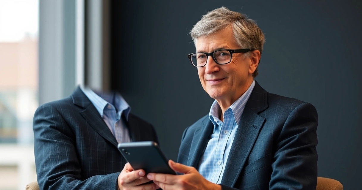 Bill Gates surpreende como atendente e ensina lições valiosas no app da filha