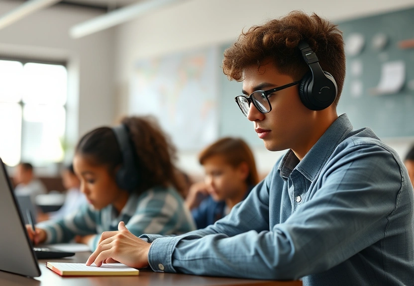 Representação visual de Jovens Inovadores Burla Proibições de Celulares nas Escolas com Criatividade