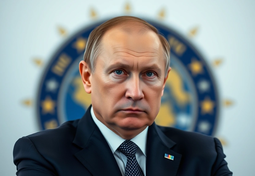 Representação visual de Putin elogia esforços de paz de Trump como fundamentais para crises globais