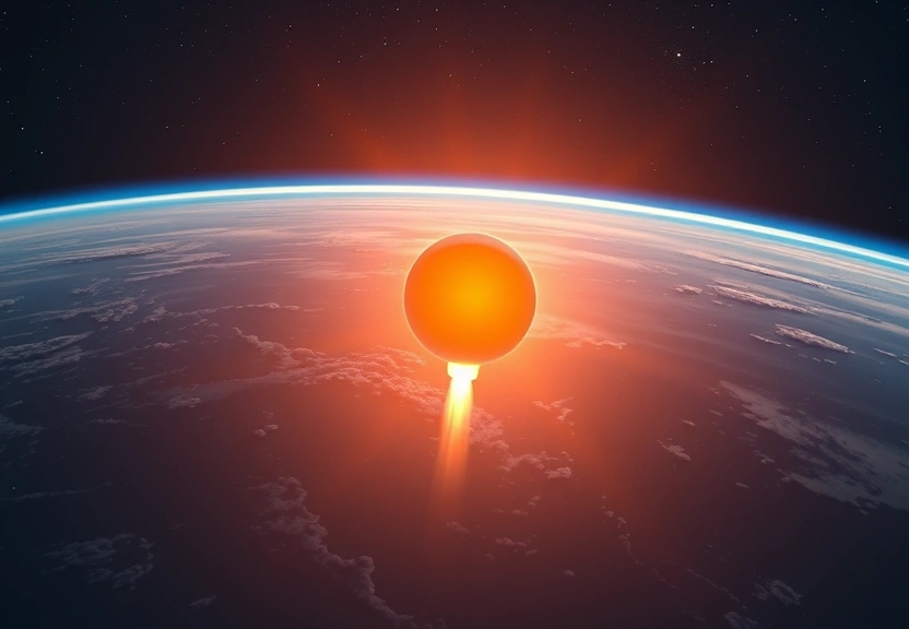 Representação visual de Startup espacial revela sistema de entrega orbital em 1 hora