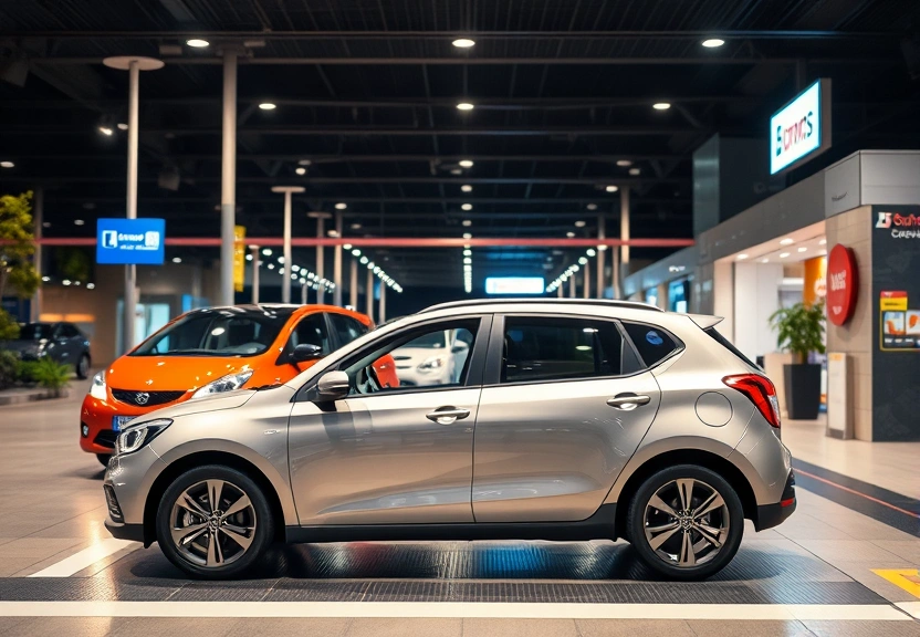 Representação visual de Shoppings podem voltar a oferecer estacionamento gratuito.