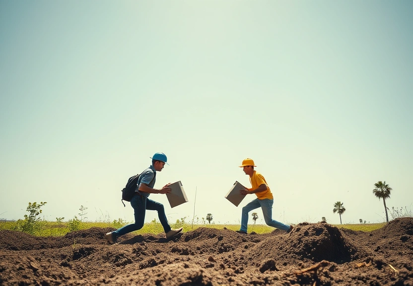 Representação visual de Gigantes correm contra o tempo para transformar lixo em lucro