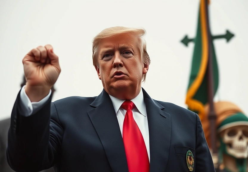 Representação visual de Trump designa a Nigéria como país de preocupação particular devido à ampla perseguição e assassinatos de cristãos.