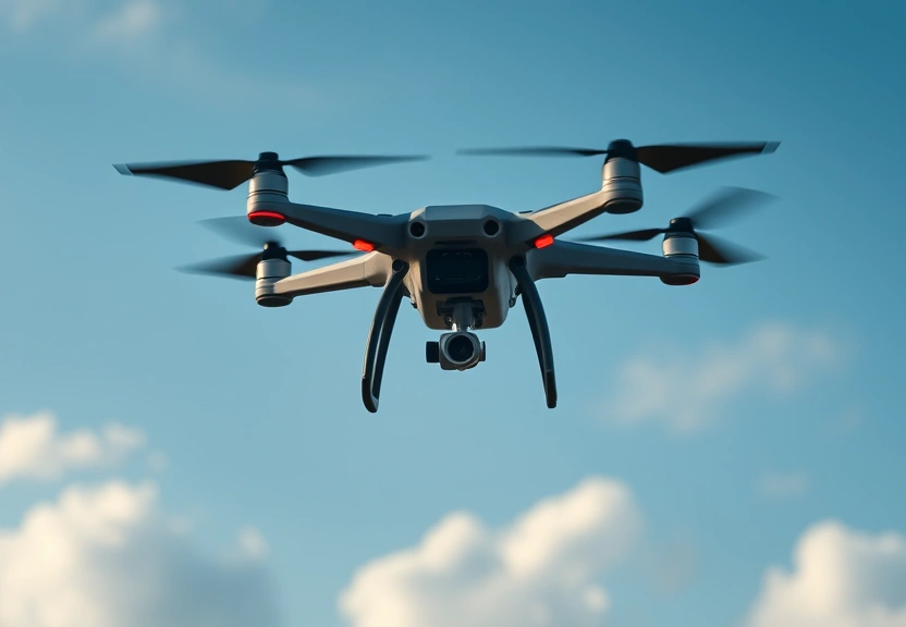 Representação visual de Reino Unido sob vigilância de espião no céu com centenas de drones implantados em todo o país