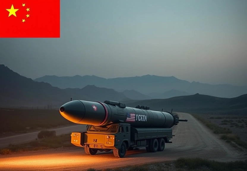 Representação visual de A China carrega silenciosamente mais de 100 ICBMs em novos silos de mísseis perto da Mongólia: relatório