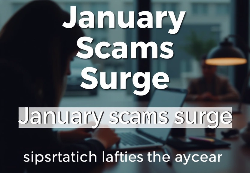 Representação visual de January scams surge: Why fraud spikes at the start of the year