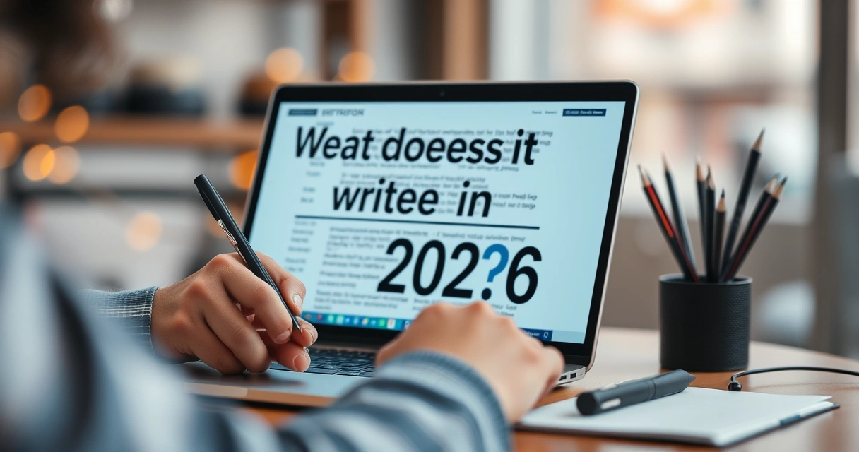 What does it mean to write in 2026?